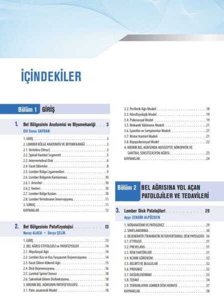 Bel Ağrısı ve Rehabilitasyonu