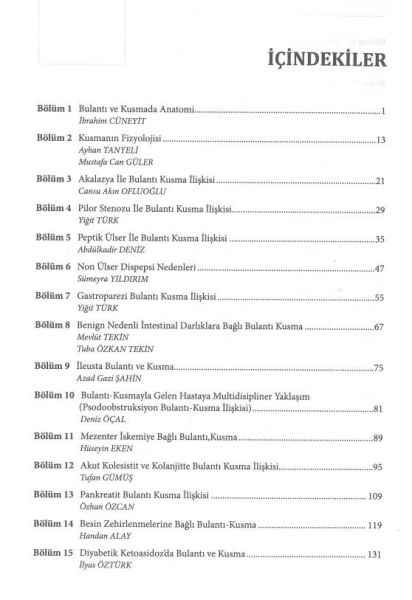 Bulantı Ve Kusmaya Multidisipliner Yaklaşım
