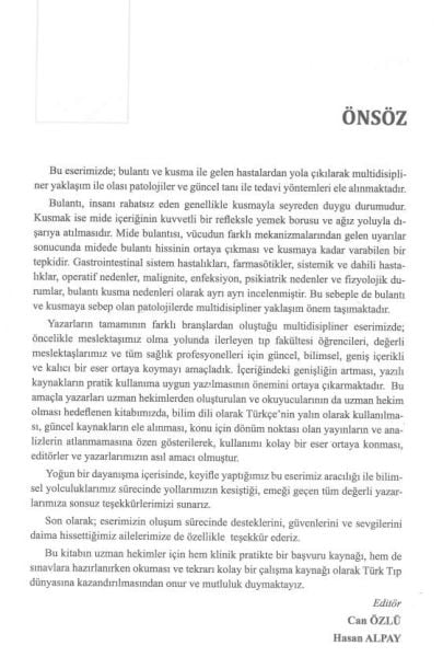 Bulantı Ve Kusmaya Multidisipliner Yaklaşım