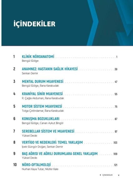 Nöroloji Ders Notları: Dönem-5