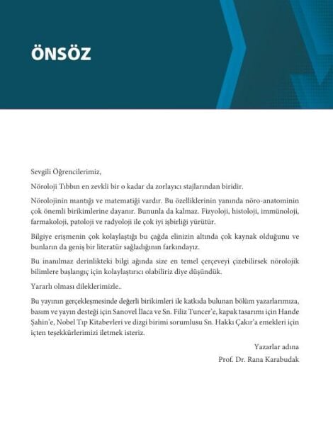 Nöroloji Ders Notları: Dönem-5