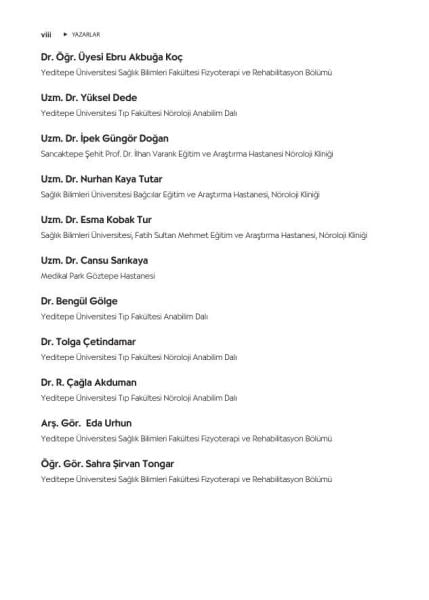 Nöroloji Ders Notları: Dönem-5