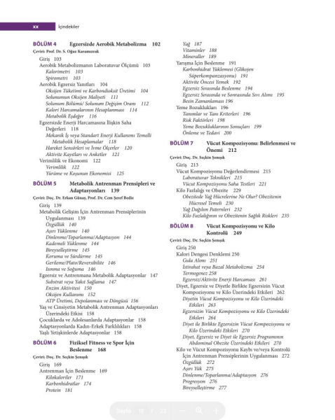 Egzersiz Fizyolojisi Sağlık, Fitness ve Performans