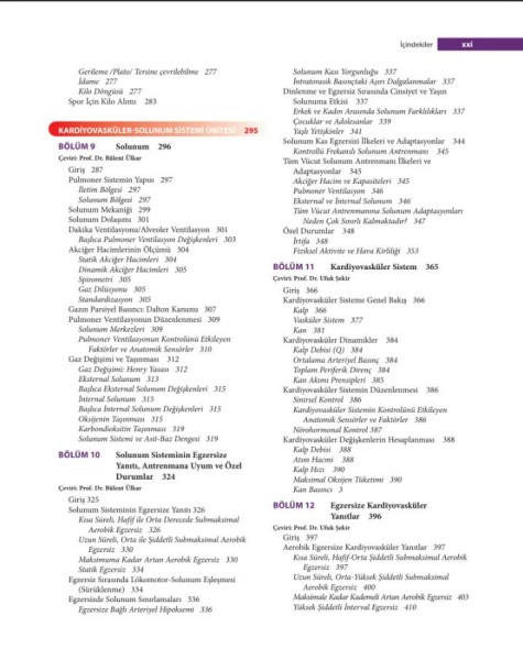 Egzersiz Fizyolojisi Sağlık, Fitness ve Performans