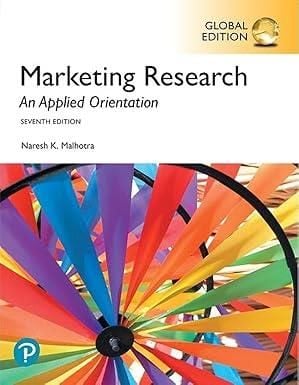 Marketing Research: An Applied Orientation, Global