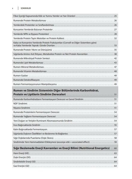 Pratik Buzağı, Düve, Süt Sığırı ve Besi Sığırı Beslenmesi – Beslenme Hastalıkları