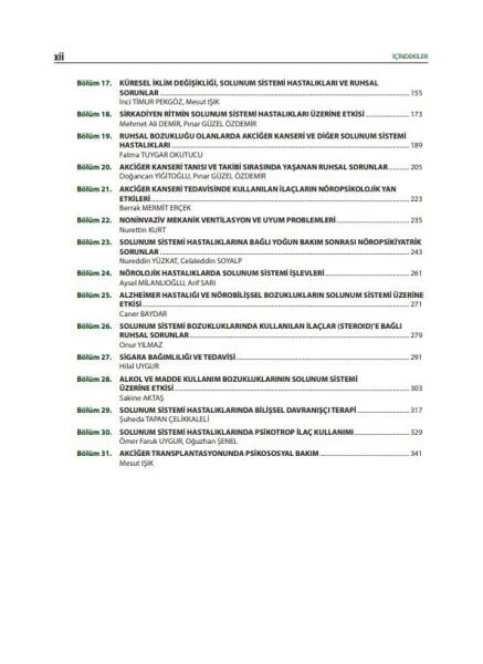 Solunum Sistemi Hastalıklarına Nöropsikiyatrik Yaklaşım