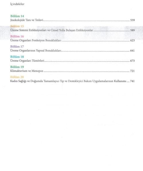 Hemşirelik ve Ebelik İçin Kadın Sağlığı ve Hastalıkları