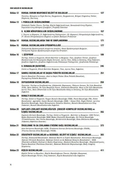 Ruh Sağlığı ve Bozuklukları