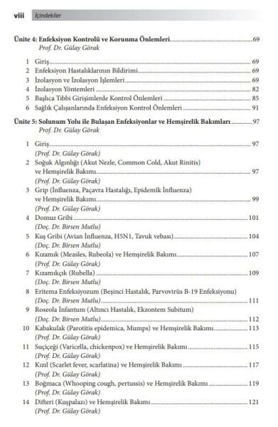 Bulaşıcı Hastalıklar Hemşireliği (Genişletilmiş 3.Baskı)