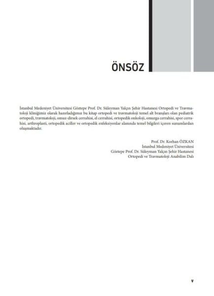 Ortopedi ve Travmatoloji