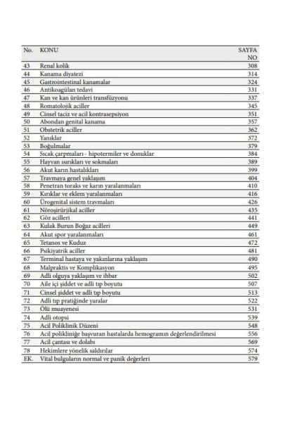 Dahili - Cerrahi - Adli -Aciller El Kitabı 9. Baskı
