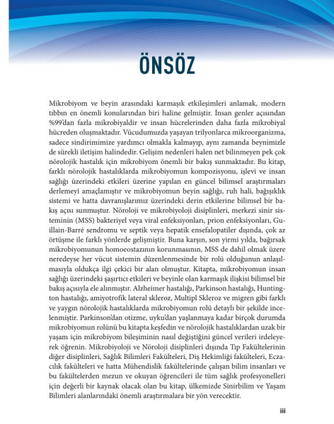 Nörolojik Hastalıklarda Mikrobiyomun Rolü