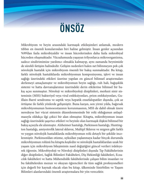 Nörolojik Hastalıklarda Mikrobiyomun Rolü