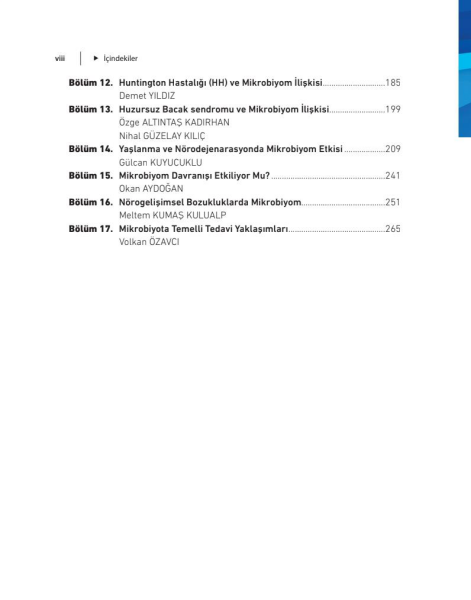 Nörolojik Hastalıklarda Mikrobiyomun Rolü