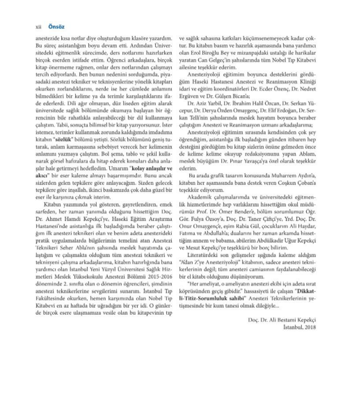 A'dan Z'Ye Anesteziyoloji 4.Baskı