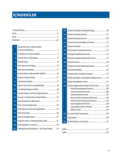 A'dan Z'Ye Anesteziyoloji 4.Baskı