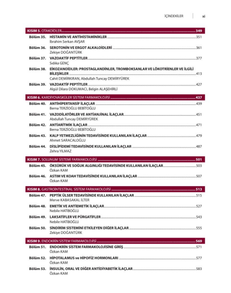 Güncel Bilgiler Işığında Farmakoloji(Medeniyet Üni