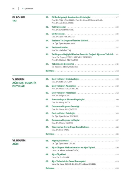 Temelden Kliniğe Duyu Sistemi