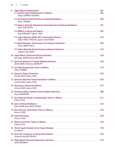 Yoğun Bakım Hemşireliğinin Esasları