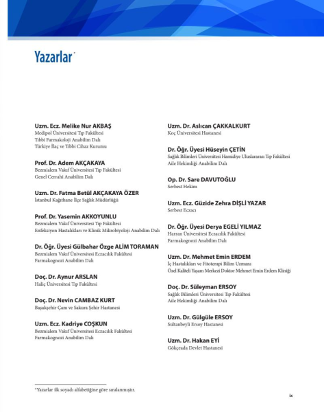 Klinisyenler İçin Fitoterapi