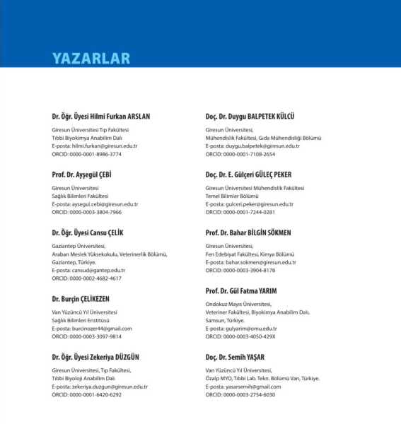 Serbest Radikaller ve Antioksidanlar