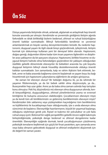 HAPTONOMİ Rahimdeki Bebeğinizle Çok Boyutlu İletişim