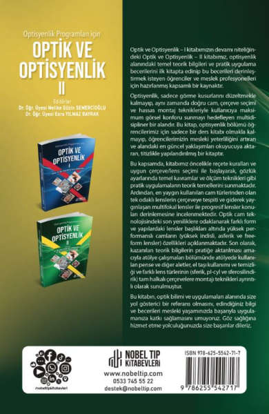 Optisyenlik Prog.için Optik ve Optisyen.2.Baskı