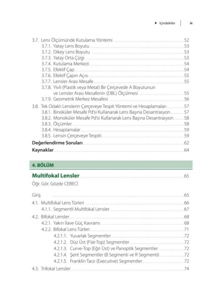 Optisyenlik Prog.için Optik ve Optisyen.2.Baskı
