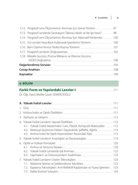 Optisyenlik Prog.için Optik ve Optisyen.2.Baskı