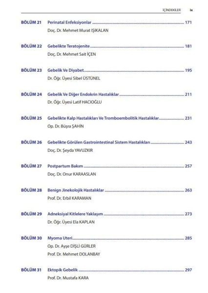 Kadın Sağlığı ve Hastalıkları: Gebelik ve Doğum