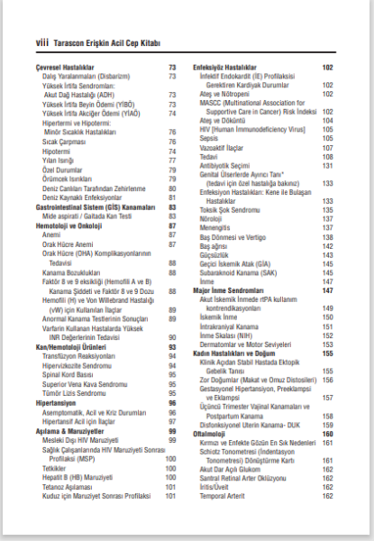 Tarascon Erişkin Acil Cep Kitabı