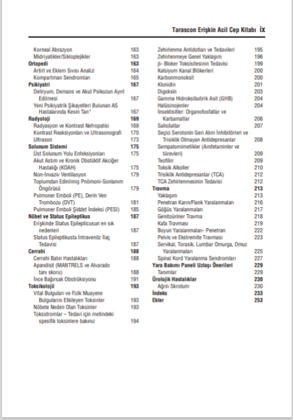 Tarascon Erişkin Acil Cep Kitabı