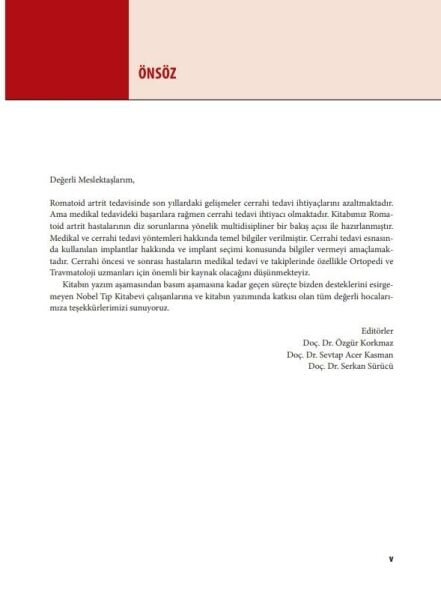 Romatoid Artrit ve Diz Cerrahisi