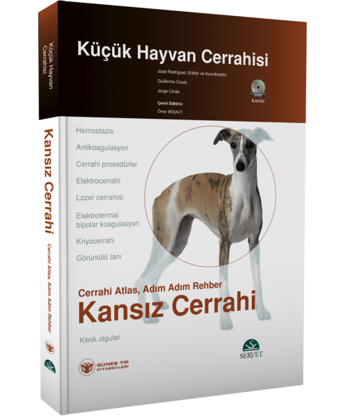 Küçük Hayvan Cerrahisi - Kansız Cerrahi (Cerrahi Atlas, Adım Adım Rehber) Kitap + DVD