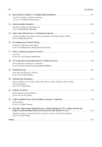 İn Vitro Fertilizasyon El Kitabı