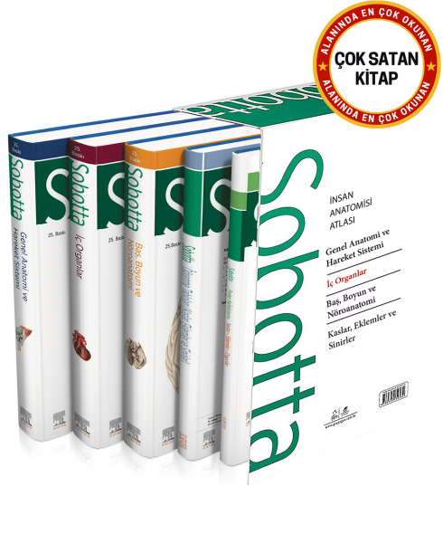 Sobotta İnsan Anatomisi Atlası Seti 4 Cilt ( 25. En Son Baskı - Türkçe 13. En Son Baskı)