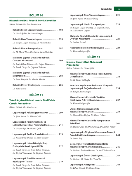 Minimal İnvaziv Jinekolojik Onkoloji