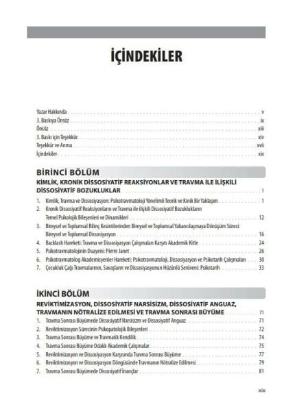 Travma ve Dissosiyasyon: Psikotravmatoloji Temel Kitabı 3. Baskı