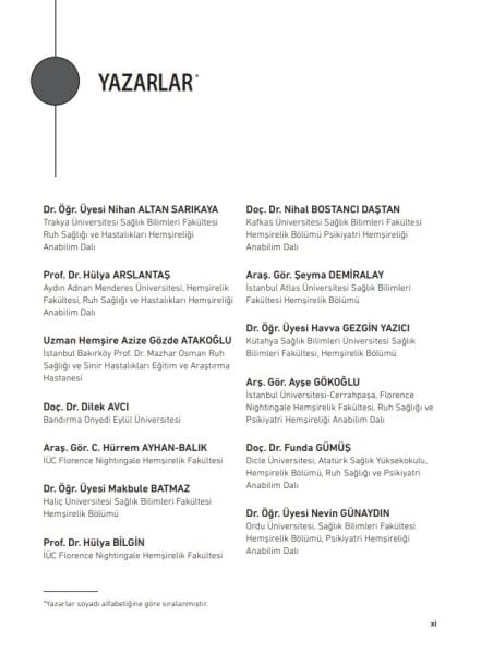 Ruh Sağlığı ve Hastalıkları Hemşireliği