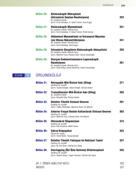 Te Linde Jinekolojik Cerrahi Atlas +DVD