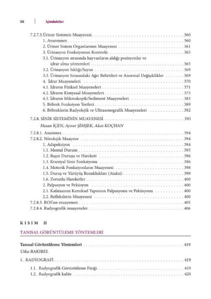 Veteriner İç Hastalıklarında Klinik Muayene ve Tanı Yöntemleri