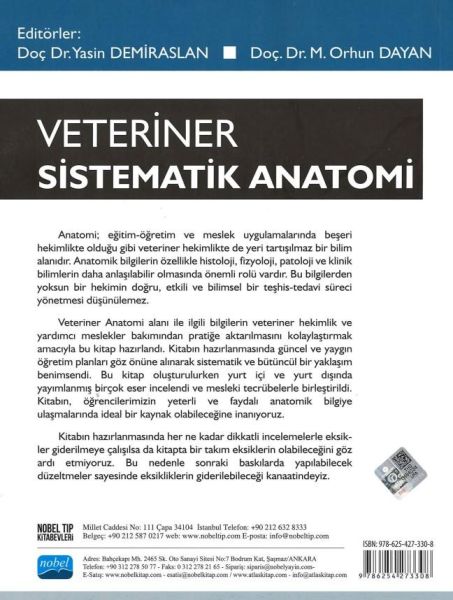 Veteriner sistematik Anatomi 2.Baskı