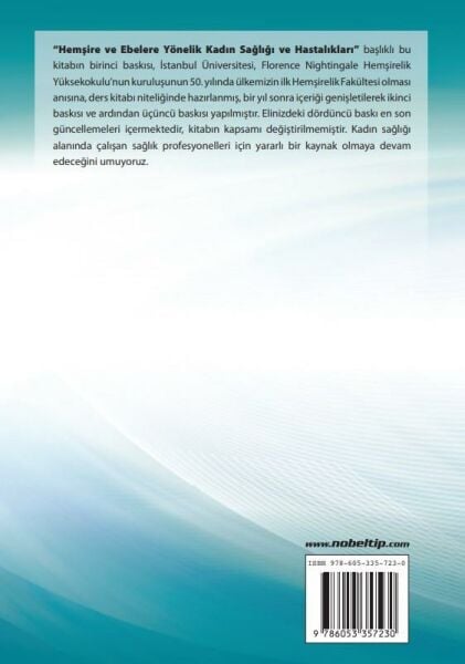 Hemşire ve Ebelere Yönelik Kadın Sağlığı ve Hastalıkları 4. Baskı