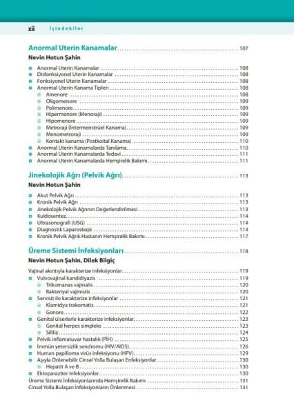 Hemşire ve Ebelere Yönelik Kadın Sağlığı ve Hastalıkları 4. Baskı