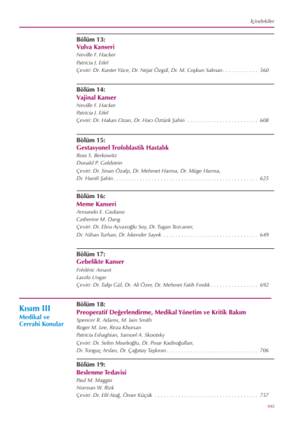 Berek & Hacker Jinekolojik Onkoloji