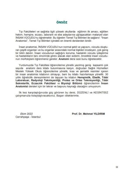 Sağlık Yüksek Okulları için Resimli İnsan Anatomisi 11. Baskı