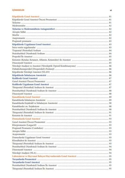 Veteriner Anestezi - ( 2.Baskı )