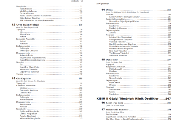 American Academy of Ophthalmology Oftalmik Patoloji ve Göziçi Tümörleri