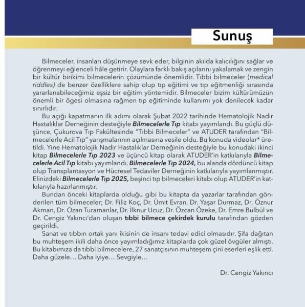 Bilmecelerle Tıp 2025